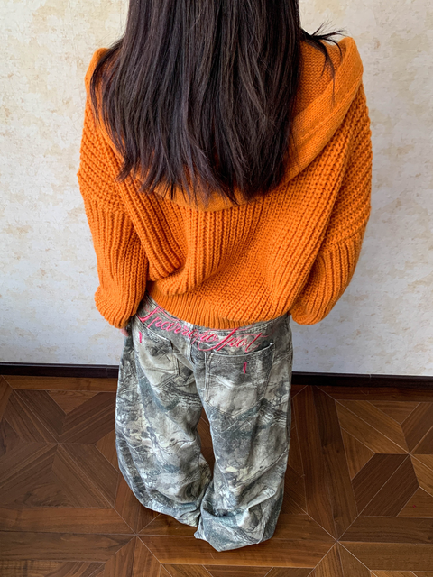 GKIKZ CHUNKY KNIT HOODIE ZIPPER - COZY LIMITED EDITION