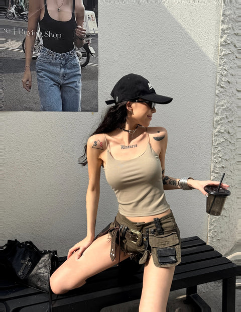 GKIKZ BULLETPROOF UTILITY MINI CARGO SHORTS