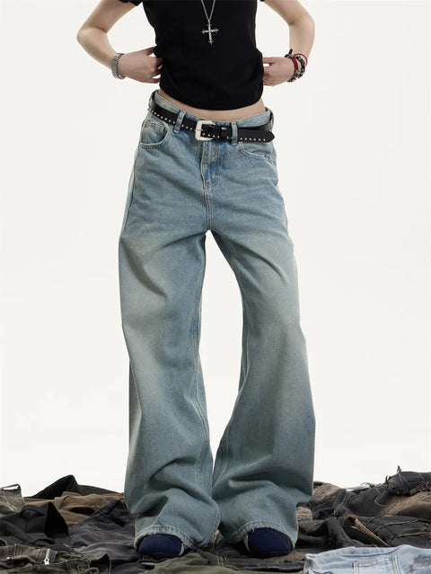 GKIKZ STONEFLOW HEAVY WIDE-LEG DENIM