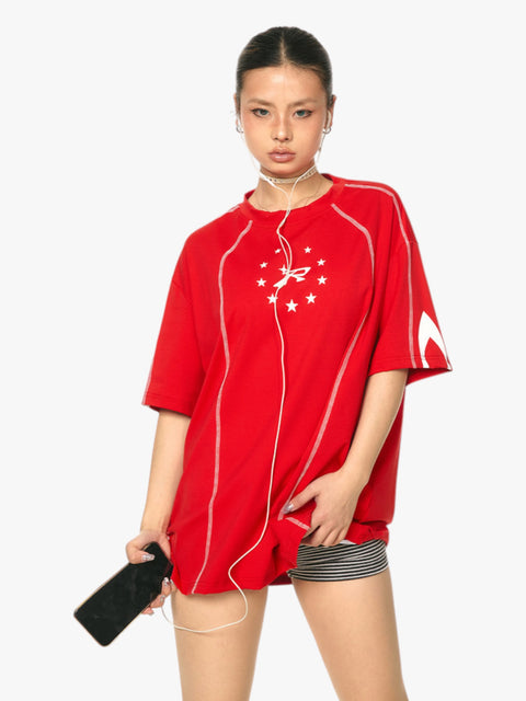 GKIKZ RADIANT STARBURST OVERSIZED TEES