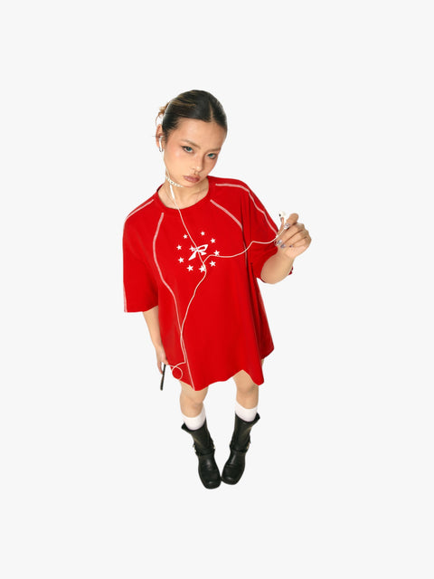 GKIKZ RADIANT STARBURST OVERSIZED TEES
