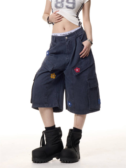 GKIKZ DAISY CARGO COTTON SHORTS