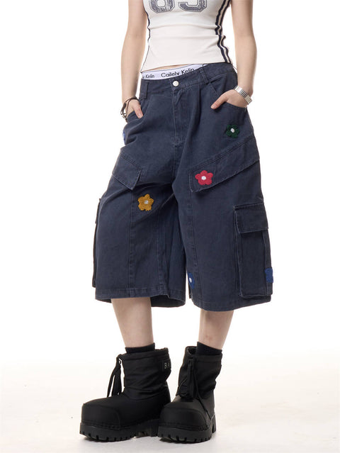 GKIKZ DAISY CARGO COTTON SHORTS