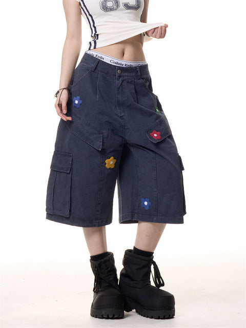 GKIKZ DAISY CARGO COTTON SHORTS
