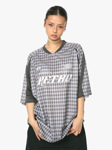 GKIKZ RETRO DIAMOND MESH JERSEY