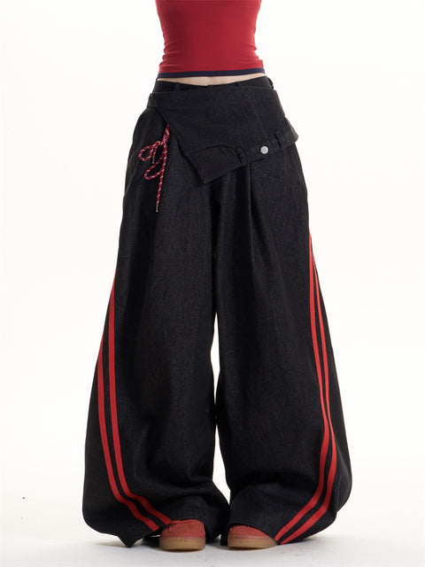 GKIKZ SHADOW BLAZE PANEL HEAVY DENIM PANT