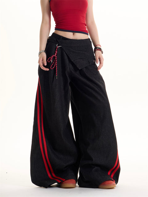 GKIKZ SHADOW BLAZE PANEL HEAVY DENIM PANT