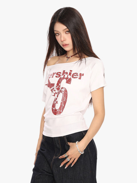 GKIKZ MERSHEIR 6 OFF-SHOULDER TEES