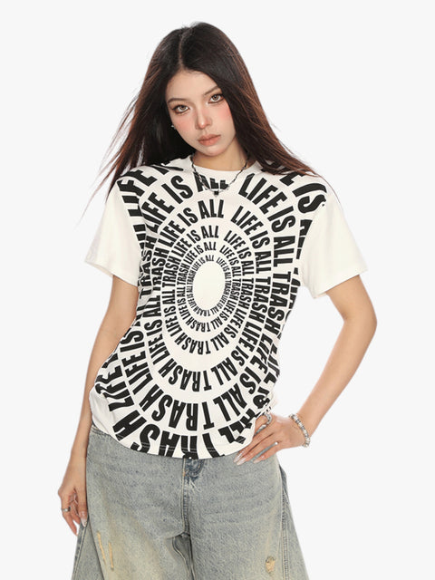 GKIKZ "LIFE IS ALL TRASH" RETRO TEES