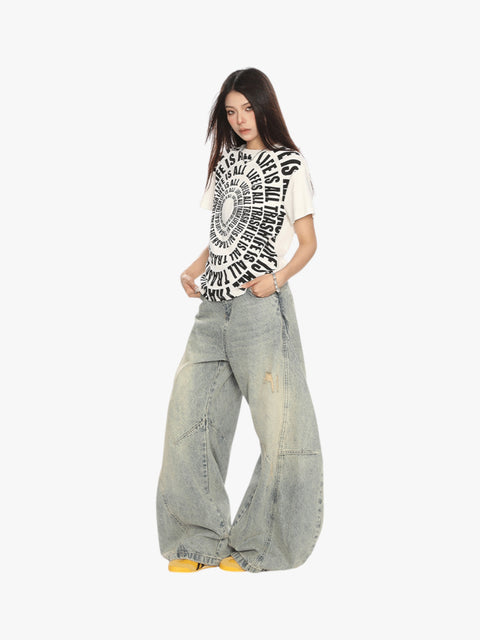 GKIKZ "LIFE IS ALL TRASH" RETRO TEES