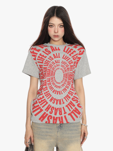 GKIKZ "LIFE IS ALL TRASH" RETRO TEES