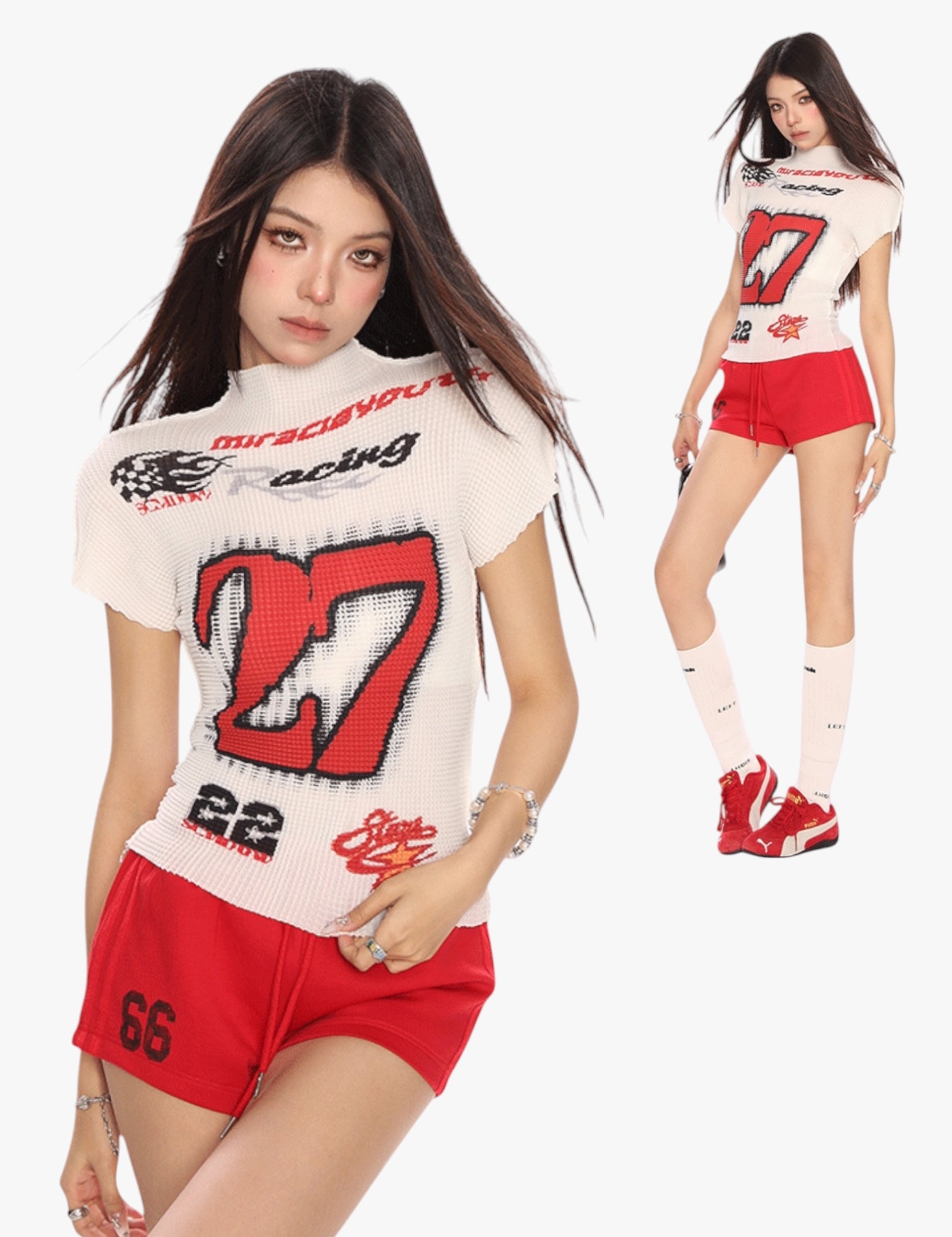 GKIKZ RETRO SPICY RACING TEES
