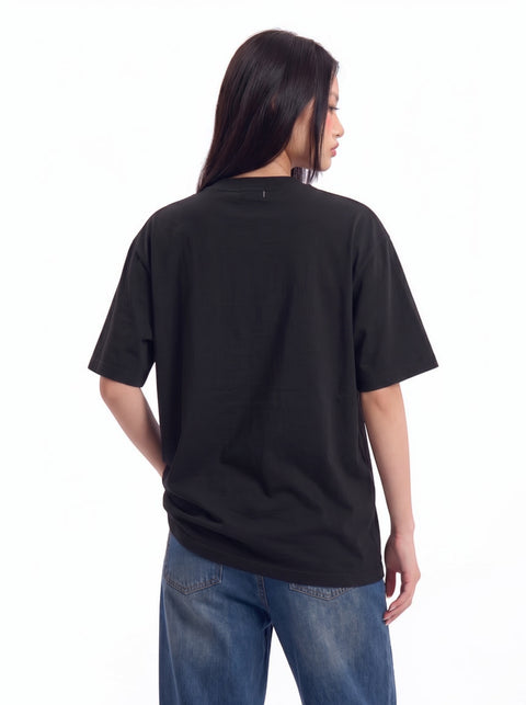Who Cares Get Some Money graphic cotton tee — streetwear