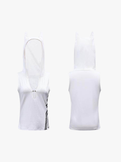 GKIKZ CAT V DEEP HOODED SLIM-FIT TOP