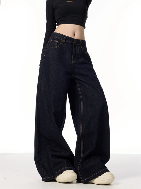 GKIKZ TIMELESS TOTAL PLAIN SCIMITAR HEAVY DENIM JEANS