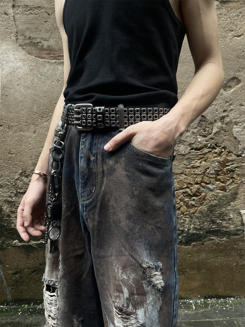 Total Destruction Dirty Baggy Jeans