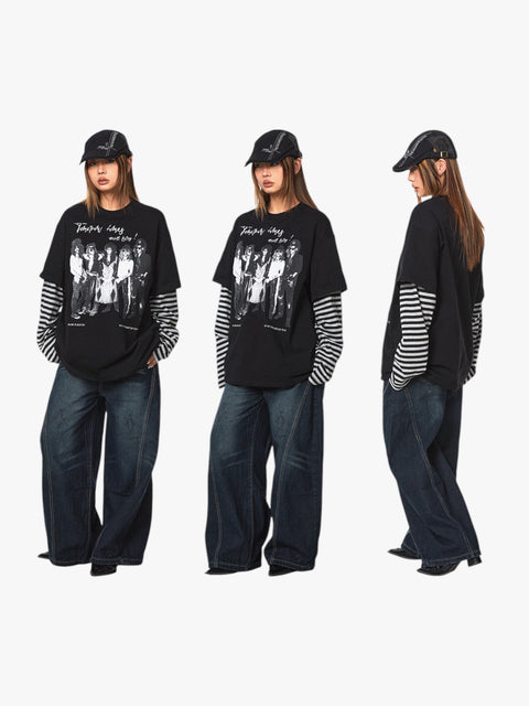 GKIKZ VINTAGE GRUNGE PREMIUM COTTON TEES