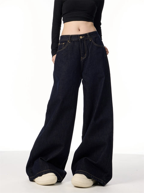 GKIKZ TIMELESS TOTAL PLAIN SCIMITAR HEAVY DENIM JEANS