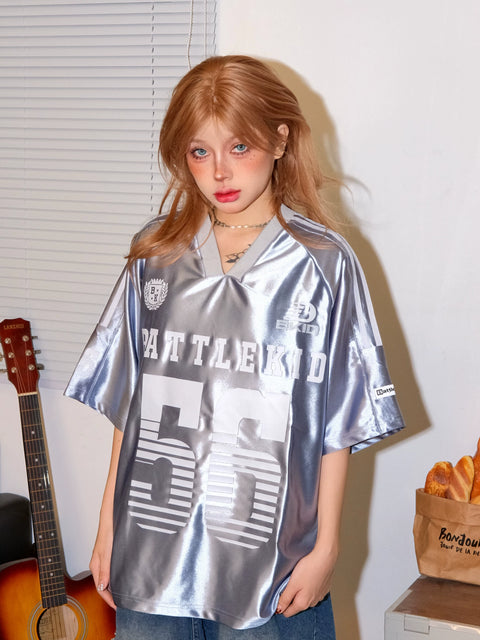 Raglan Sleeve Ice Oversized Jersey