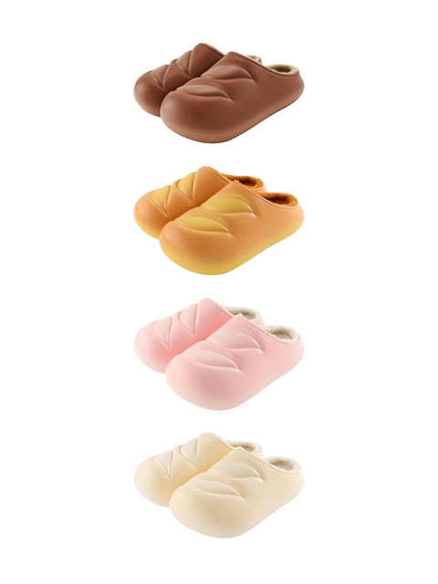 Fleece-Lined Baguette Slippers - Cozy Limited Edition