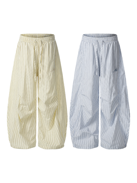 Solid Color Cropped Cotton Pants