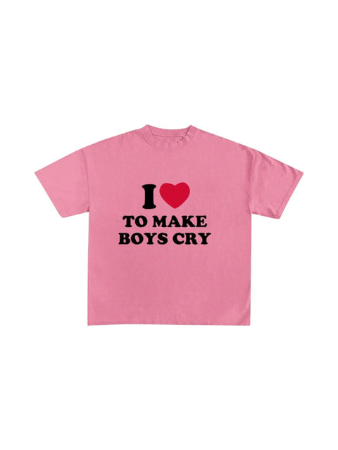 "Make Boy's Cry" Cotton Tees