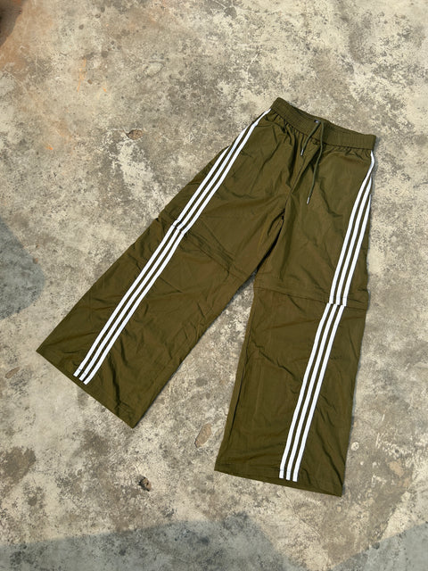 Tri-Stripe Curve Detachable Wide Leg Pants