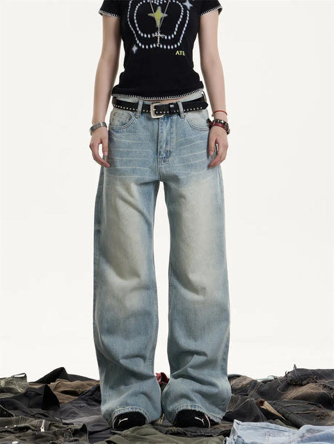 GKIKZ OCEAN DUST RELAXED COTTON DENIM