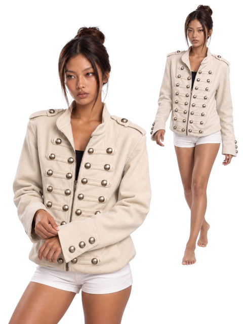 Imperial Studded Cropped Jacket