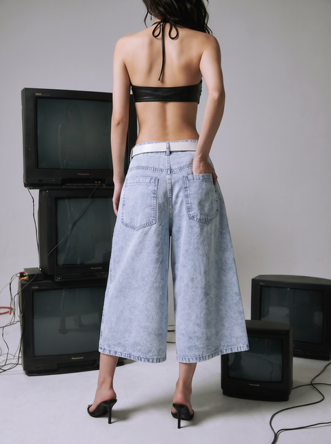 Max Deoy Washed Denim Jorts