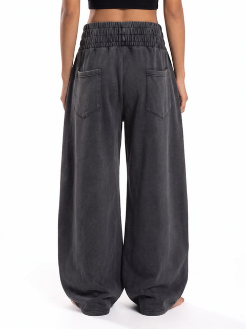 "Never Trust" Wide-Leg Pant