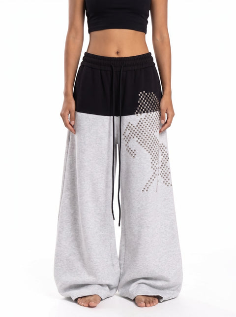 Rivet Horse Crescent-Cut Sweatpant