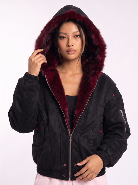 Mountain Craving Thickened Fur Jacket - Bloody Fur Edition