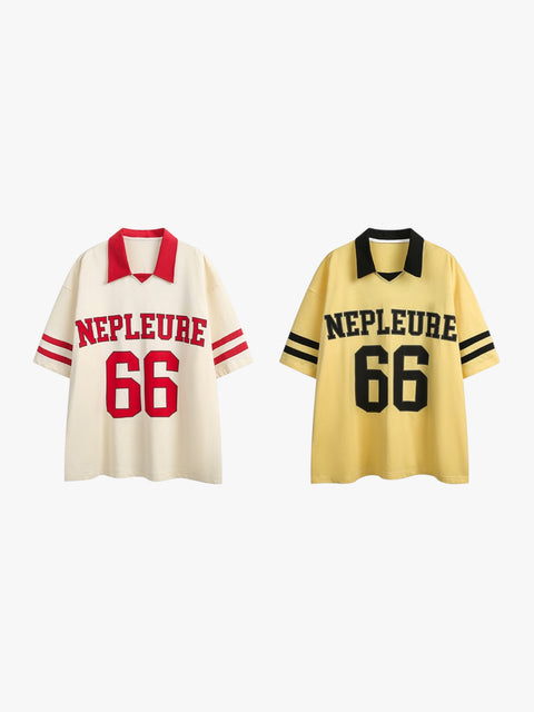 GKIKZ NEPLEURE 66 DROPPED SHOULDER VARSITY JERSEY