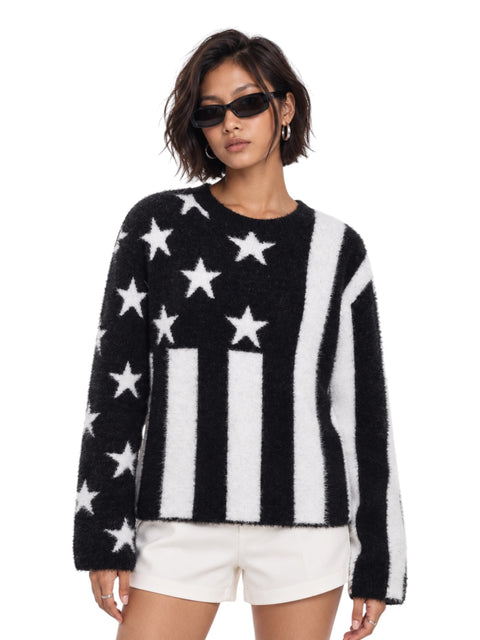 Star & Stripe Knit Pullover
