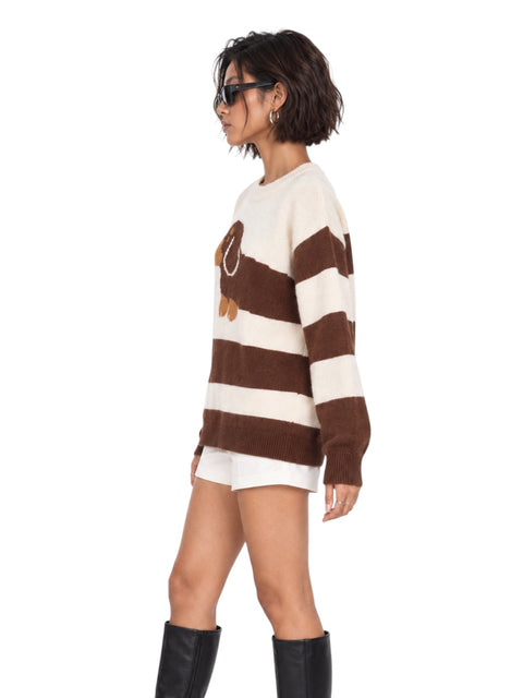 Dachshund Stripe Crewneck Sweater