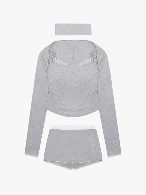 GKIKZ RHINESTONE SHAWL SLING 3PC'S SUIT