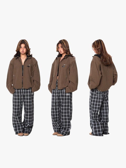 GKIKZ DIFFERENT HOOD MOTORCYCLE JACKET