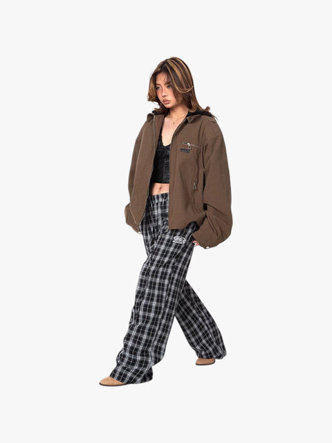 GKIKZ DIFFERENT HOOD MOTORCYCLE JACKET