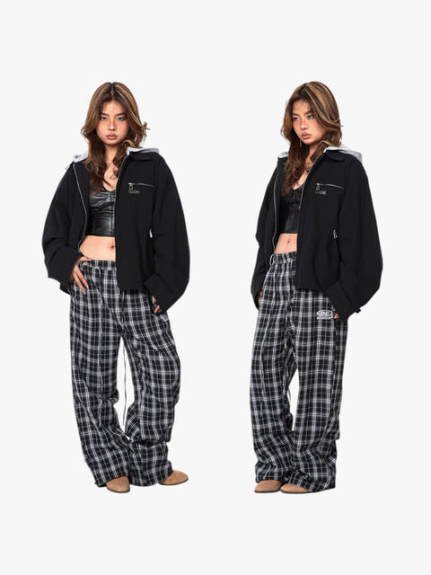 GKIKZ DIFFERENT HOOD MOTORCYCLE JACKET