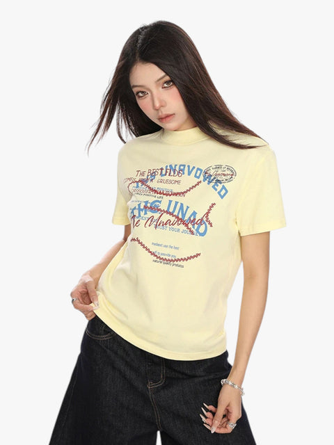 GKIKZ GIBBERISH GRAPHIC PRINTED TEES