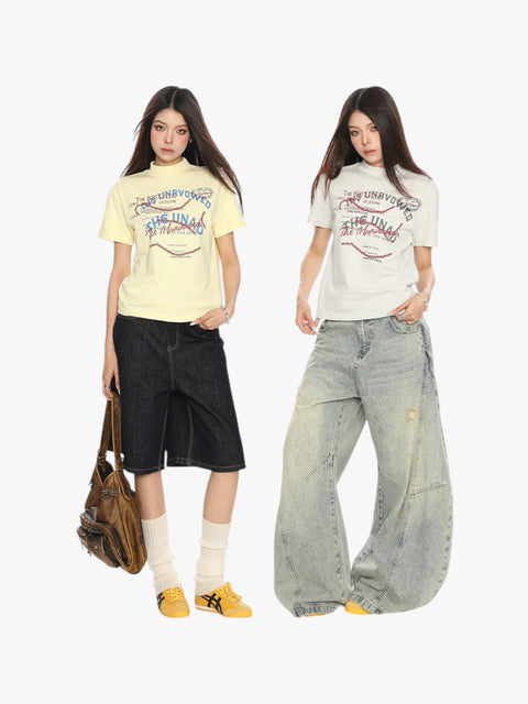 GKIKZ GIBBERISH GRAPHIC PRINTED TEES