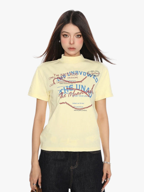 GKIKZ GIBBERISH GRAPHIC PRINTED TEES