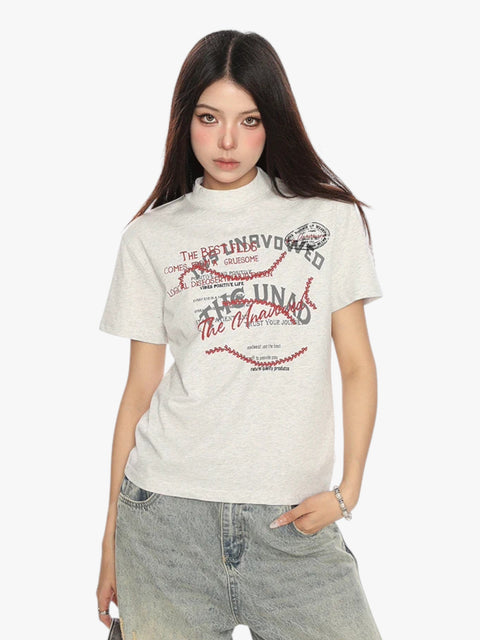 GKIKZ GIBBERISH GRAPHIC PRINTED TEES