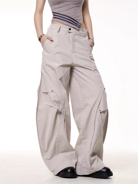 GKIKZ TECHWEAR UTILITY OVERSIZED CARGO PANTS