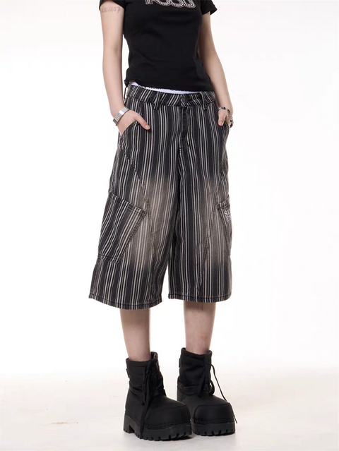 GKIKZ FADE OUT STREETSTRIPE CARGO JORTS