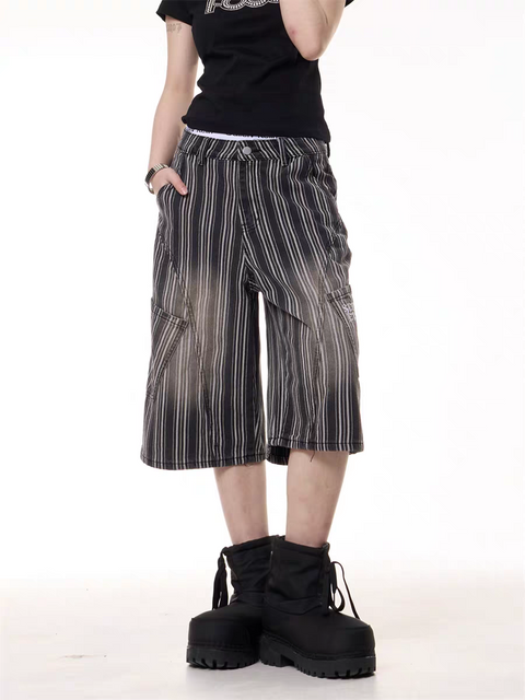 GKIKZ FADE OUT STREETSTRIPE CARGO JORTS