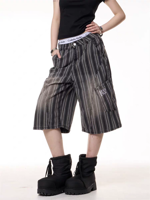 GKIKZ FADE OUT STREETSTRIPE CARGO JORTS