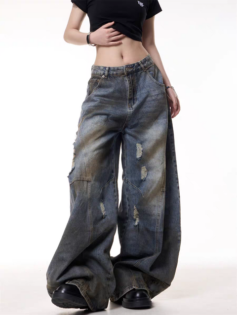 GKIKZ URBAN DRIFT MAX-WIDE JEAN PANTS