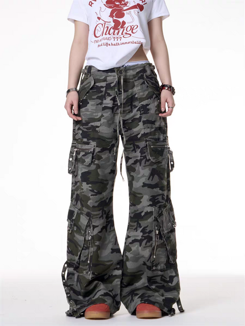 GKIKZ URBAN CHAOS CAMOUFLAGE CARGO PANTS